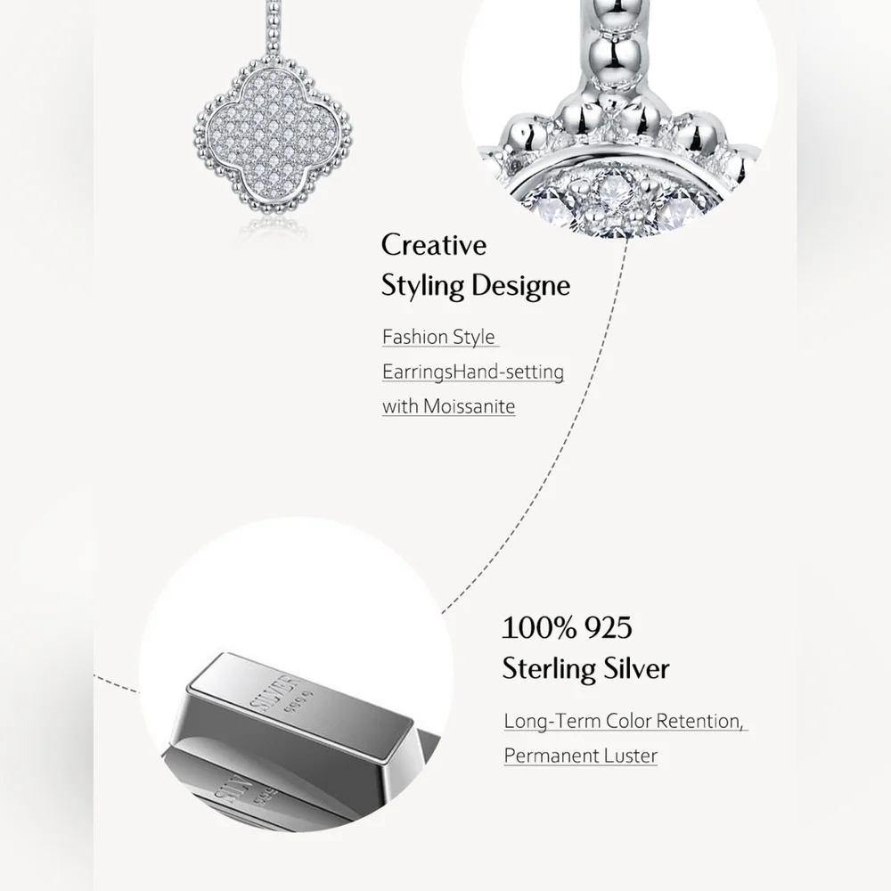 Sterling silver diamond necklace